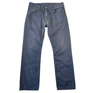 Levis 514 Straight Fit Pants Mens 34x32 Navy Blue Cotton Casual Everyday Western